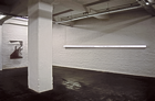 „Arbeit des Knstlers”, 2008, 15x620x10cm, silkscreen, acrylglas, fluorescent lamp, wood, color