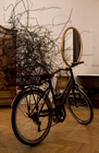 „Fahradskulptur”, 2010, 250x200x25cm, bicycle, metal wire